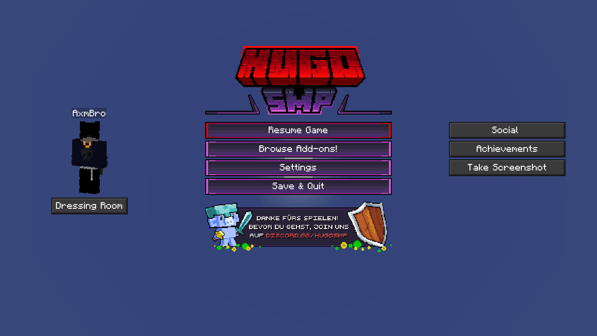 Java Styled Pause Menu