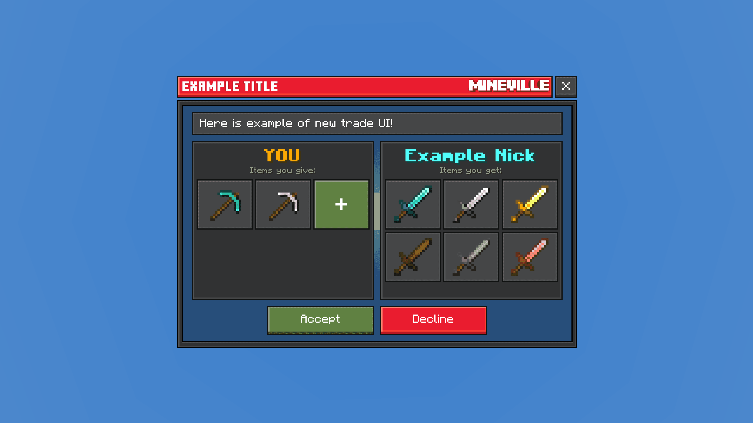 Trade UI