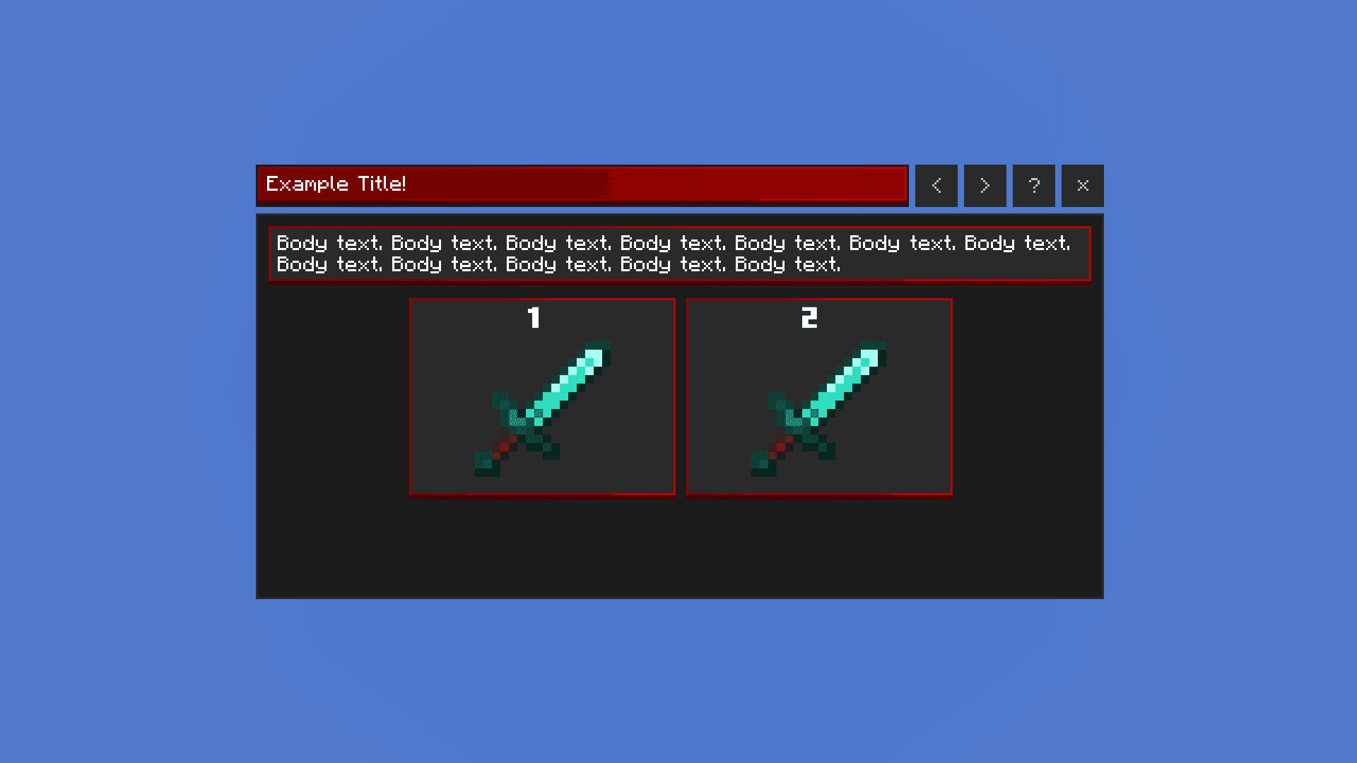 UI with 2 Buttons