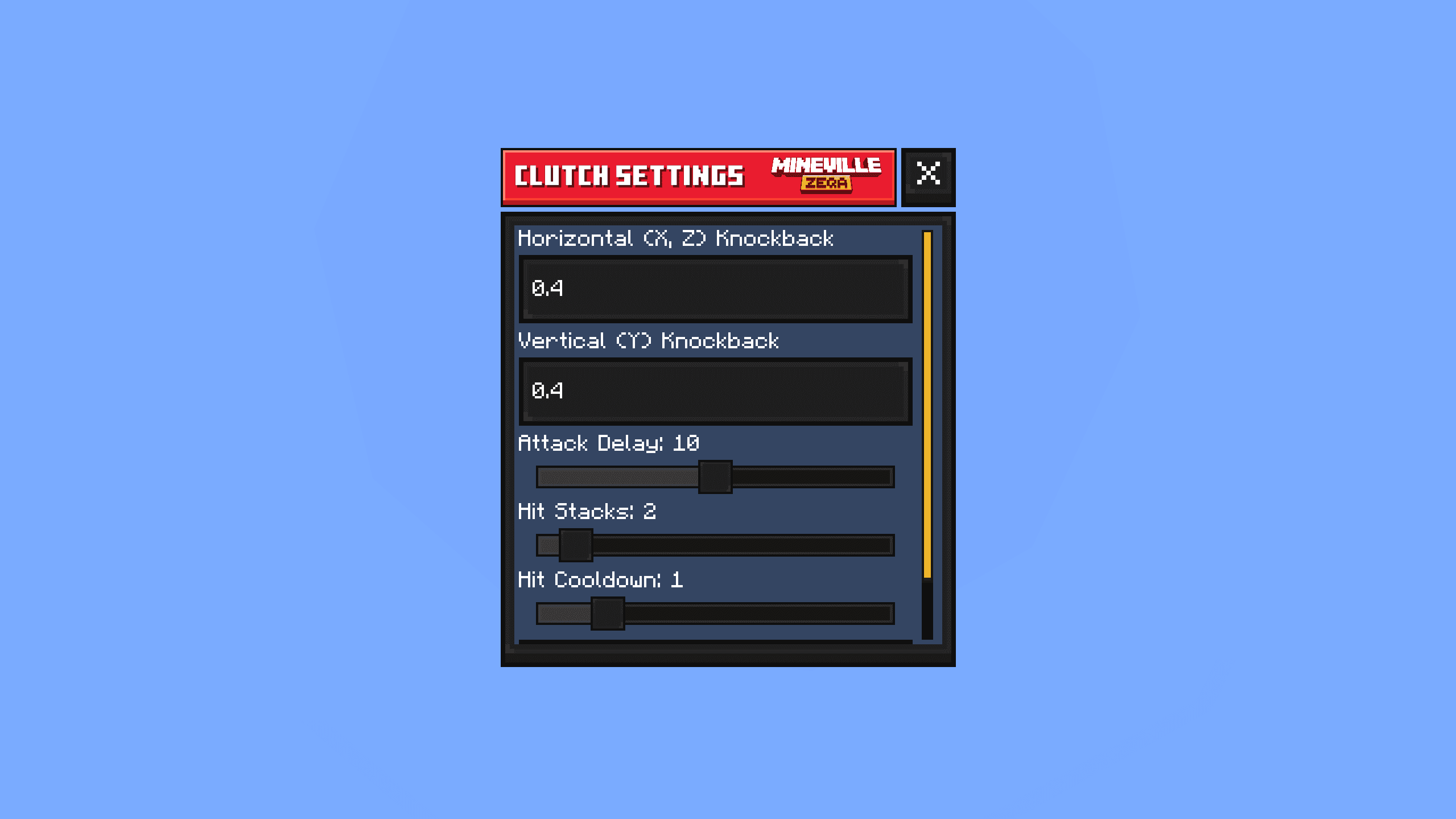 Custom Modal Settings