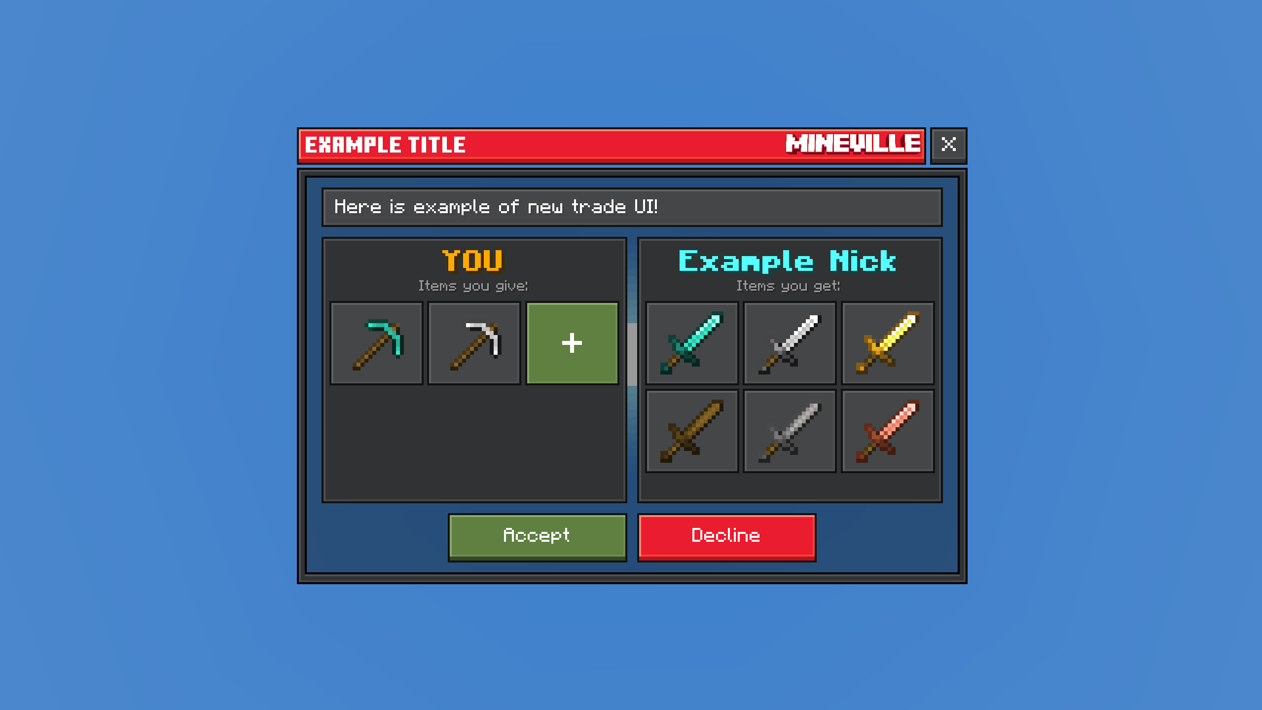 Trade UI